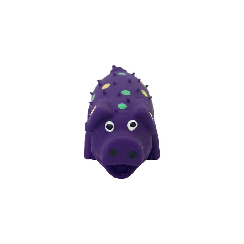 Multipet International 20315 4" Polka Dot Pig Dog Toy -