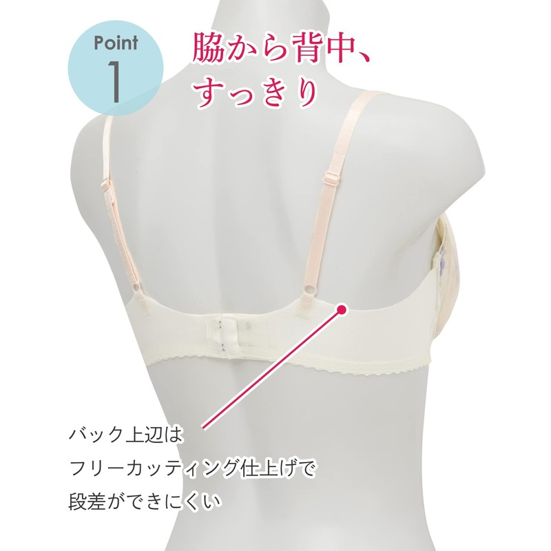 Wing/Wacoal KB2201 Women's Lightweight Bra, Airy Soft Bra, 3/4 Cup,