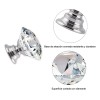 Perillas Manijas Buro Cajón Mueble Cristal Tipo Diamante