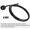 For Weber 6FT QCC Propane Adapter Hose LP Tank 1lb