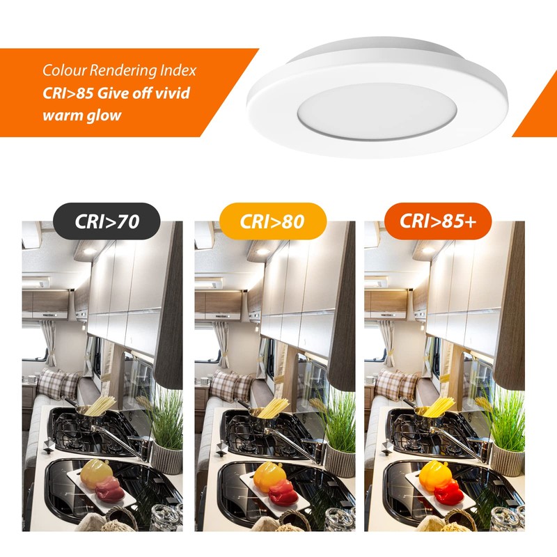 Dream lighting RV Interior LED Lights 12volt Recessed Pot Light