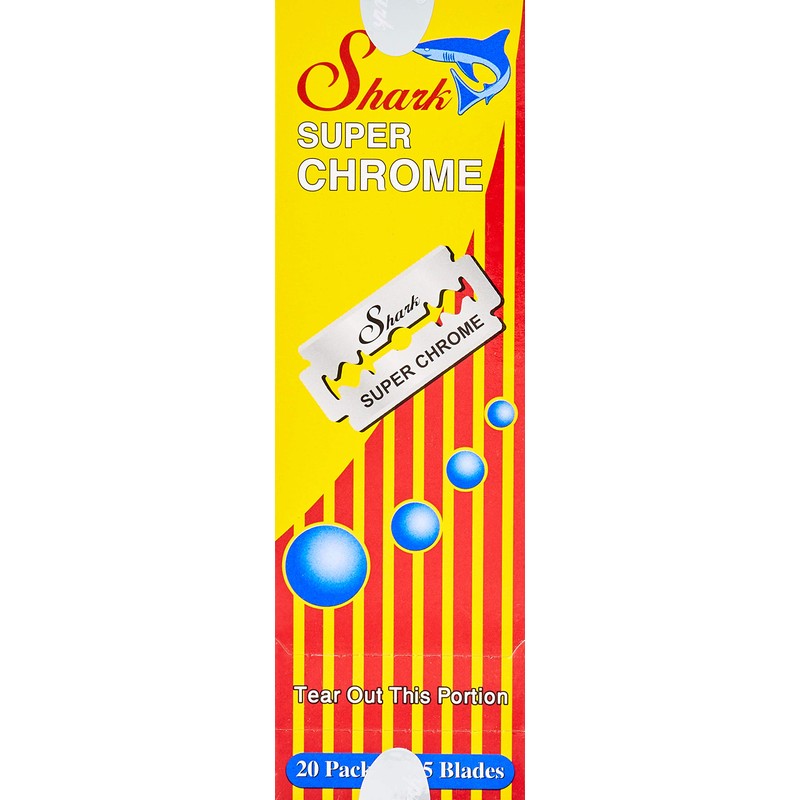 Shark Super Chrome Double Edge Razor Blades (100 Blades)
