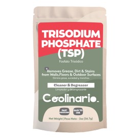 Coolinario Trisodium Phosphate (TSP) (2 Oz) Heavy-Duty Cleaner & Degreaser for Walls, Floors & Outdoor Surfaces | Removes Grease, Dirt & Stains | Ideal for Home & Industrial Use