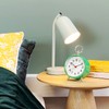 Cloudnola Metal Alarm Clock, Green, LED Light up, 4.4 inch
