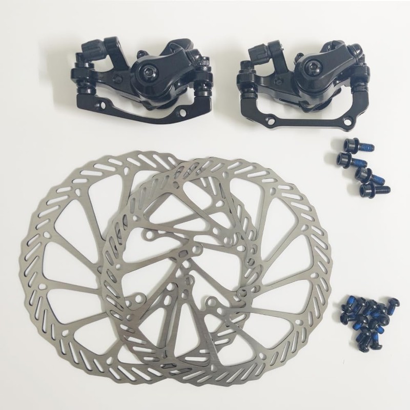TEMLHMY Bicycle Disc Brake Kit,Mechanical Disc Brake Kit,Including Front and