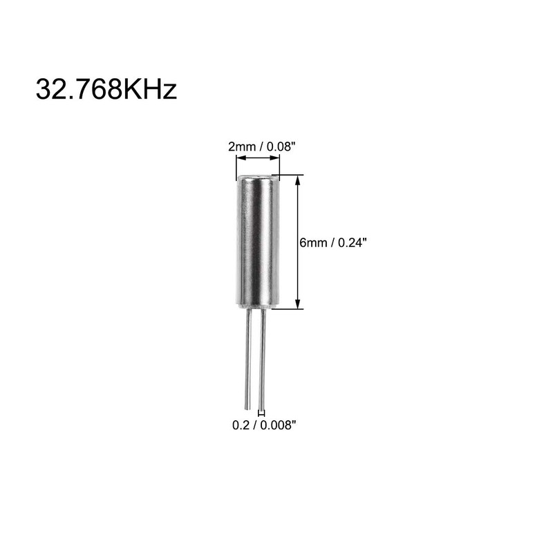 uxcell DIP Quartz Crystal Oscillators Resonators 32.768KHz Replacements 2 X