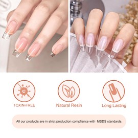 V VENALISA VENALISA Builder Nail Gel, 50ml Clear Hard Gel for Nails Extension Gel Nail Polish Jelly Strengthener Gel Polygel Nail Art Manicure