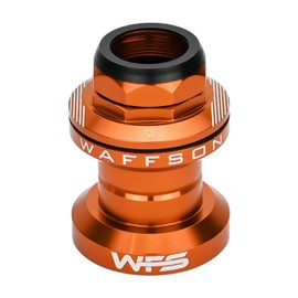 WFS AH.47 1 Inch Threaded Bike Headset - CNC Alloy, External Cup, Sealed Bearings, 1" x24T, Includes Crown Race, Orange