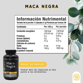 Maca Negra Momosie para Salud Masculina en Cápsulas