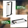 Otoolling Stainless Steel Produce Bag Roll Holder Wall Mount Plastic