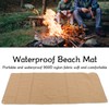 Beach Mat Portable Waterproof 900D Nylon Fabric Metal Holes Soft