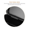 DOITOOL Black Metal Tool Box Multifunction Iron Portable Tool Box