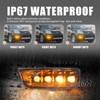 ZDEERAOTO Upgrade LED Front Bumper Fog light DRL Amber Sequential