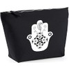 Hippowarehouse Hamsa Hand printed make up cosmetic wash bag 18x19x9cm