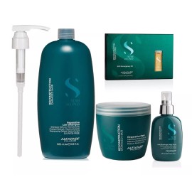 Alfaparf Milano Kit Reparative Alfaparf Reconstrucción Semi Di Lino Cn Envio