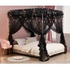 Mengersi Canopy Bed Curtains Bed Canopy Royal Luxurious Cozy Drapes