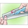 TRUSCO SHNF-15-10-R2 Electromagnetic Wave Shield Fastening Tube, Zipper Type, 0.6