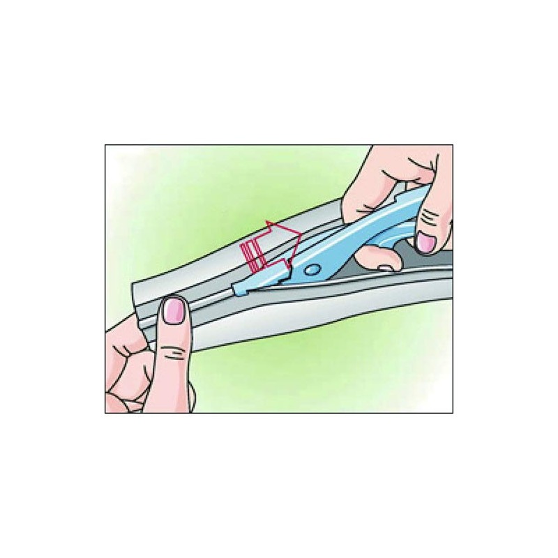TRUSCO SHNF-15-10-R2 Electromagnetic Wave Shield Fastening Tube, Zipper Type, 0.6