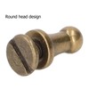 200 Sets Chicago Screws 6x4mm Pure Copper Strong Round Head