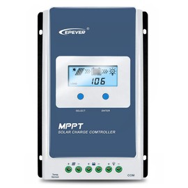 EPEVER 40A Solar Charge Controller MPPT Solar Panel Charge Controller 12V / 24V Auto Working Max PV 100V Solar Charge Battery Regulator with LCD Display for Gel Flooded Sealed Lithium Batteries