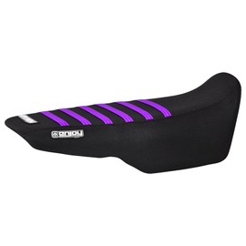 Enjoy Mfg Seat Cover - Compatible Fit for The 2022 Honda Grom 125 MSX125#331 (Black Sides/Black TOP/Purple Ribs)