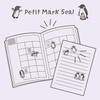 PM 205322 Petit Mark Seal Clear Sticker [Penguin] Cute