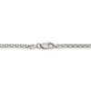 Solid 925 Sterling Silver Popcorn 2.50mm Chain Necklace - with