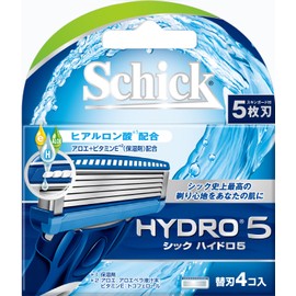 Schick 5-Blade Hydro 5 Replacement Blades, 4 Pieces