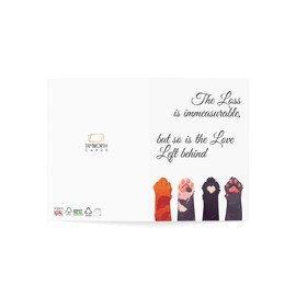 Pet Sympathy Card - The Loss Is Immeasurable but So Is the Love Left Behind - Comforting Card for Pet Loss