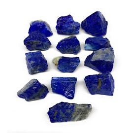 128.9g, 13pc lot, 0.7"- 1.4" Small Tiny Tiny Hight Grade Rough Lapis Lazuli Crystal Minerals Specimens Raw Natural Crystals for Cabbing, Cutting, Lapidary, Tumbling,Polishing @Afghanistan, B12010