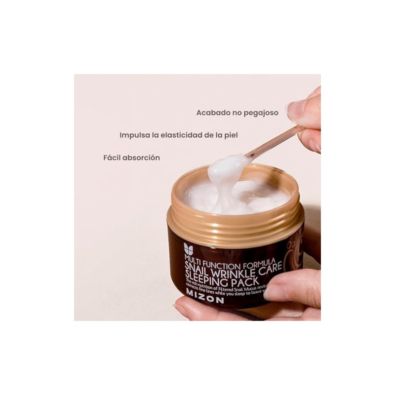 Mizon Snail Wrinkle Care Sleeping Pack 80ml Mascarilla Facial Noche
