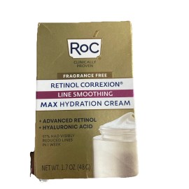 RoC Retinol Correxion Line Smoothing Max Hydrating Cream Fragrance Free 1.7oz