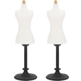 Lurrose 2 Pcs Mini Mannequin Stand Miniature Mannequin Doll Mannequin Torso Ladies' Torso For Dressmaking, Doll, Torso, Miniature, Mannequin Torso, For Mannequin