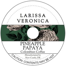 Pineapple Papaya Colombian Coffee (Single Serve K-Cup Pods) (Gourmet, Naturally Flavored, Whole Coffee Beans) (12 pods, ZIN: 576923)