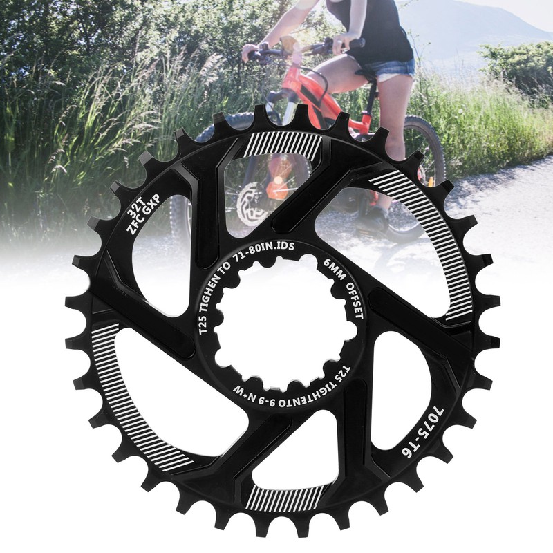 Bike 32T Single Speed Chainring 6mm Offset Direct Mount Narrow