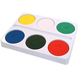 Major Brushes 6 Large Watercolour Blocks & Palette for Kids