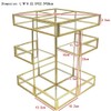 360 Degree Rotation Makeup Organizer Antique Countertop Cosmetic Storage Box