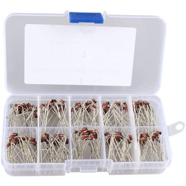 HALJIA 200 PCS 10 Value 1W Zener Diode Assorted Kit Set, Model: 1 N4728 1 N4729 1 N4730 1 N4731 1 N4732 1 N4733 1 N4734 1 N4735 1 N4736 1 N4736 1 N473 N47 US