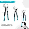DURATECH 8-Piece Pliers Set with Rolling Pouch, Premium Cr-V/Cr-Ni Construction,
