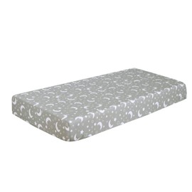 100% Egyptian Cotton Cot Bed Fitted Sheet Thread Count 200 2 Pack - Moon Grey - 60 x 120 cm