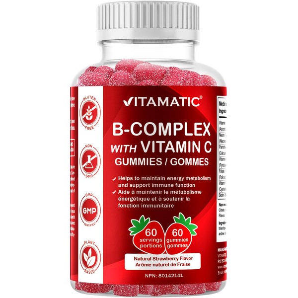 Vitamatic Vitamin B Complex Gummies with Vitamin C & Inositol