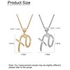 LANWLOSI 2 Pcs XO Necklaces for Women Men Trendy Hip