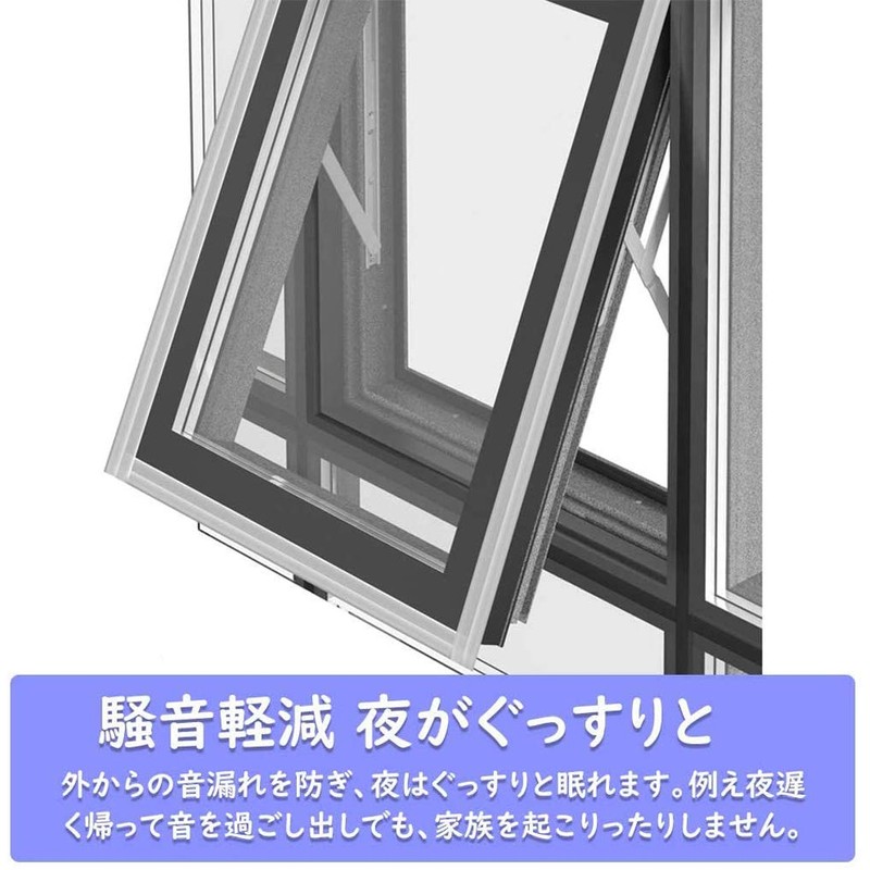 uinvin Gap Tape, Wind Prevention Tape, Sash Sealing Tape, Sealing