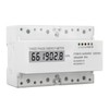 3 Phase Energy Meter DIN Rail Mount Electricity Usage Monitor