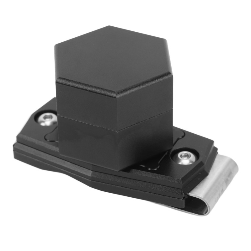 Hexagonal Pool Cue Chalk Box with Magnetic Clip 6063 Aluminum