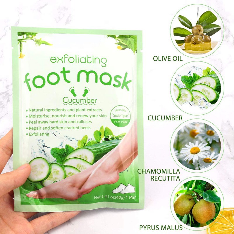 5 Pairs Foot Mask Callus Socks Foot Peel Off Mask