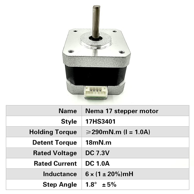 (pack of 2) MOTOU® NEMA17 stepper motor high torque bipolar