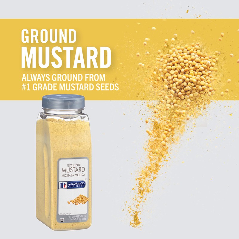 McCormick Culinary Ground Mustard, 16 oz - One 16 Ounce