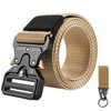 KingMoore Men's Tactical Belt Heavy Duty Webbing Belt Adjustable Military