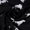 SCHÖNER LEBEN. Cotton Fabric Dog Dachshund Black White 1.6 m